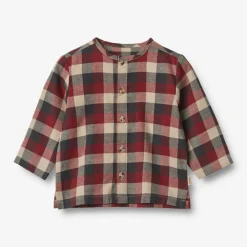 Wheat Shelby Skjorte - Red Blue Check- Skjorter