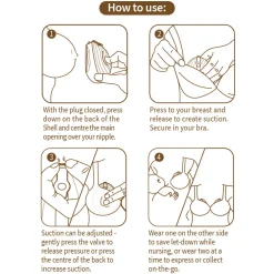 Haakaa Shell Silikone Brystpumpe 120ml- Brystpumper