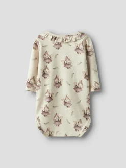 NAME IT Shelly Langærmet Body - Peyote melange- Bodystocking Langærmet