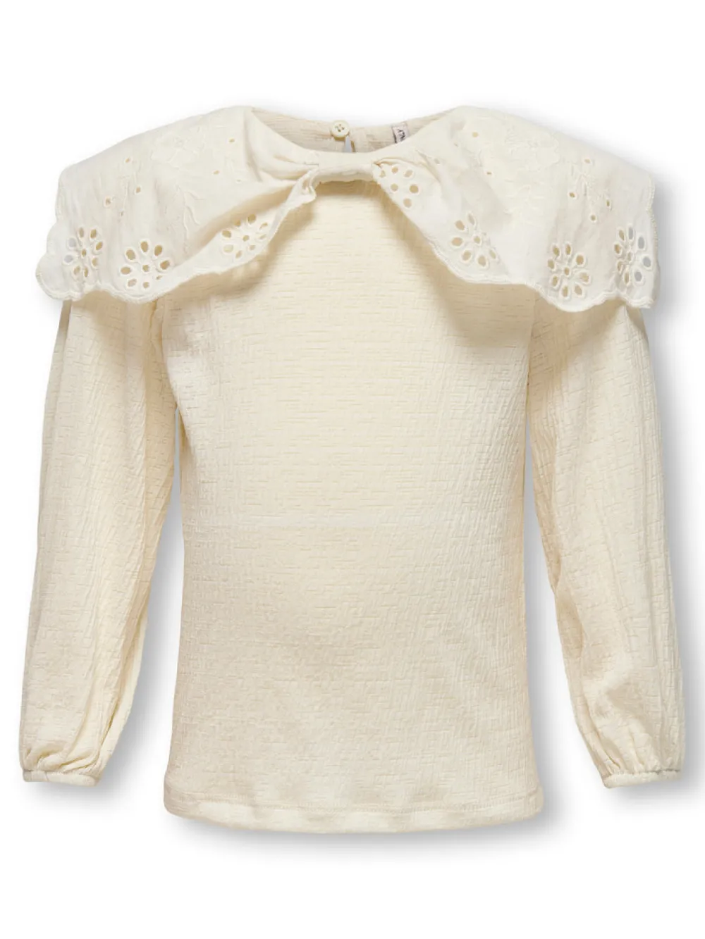 KIDS ONLY Sia Pella langærmet top - BIRCH- Bluser