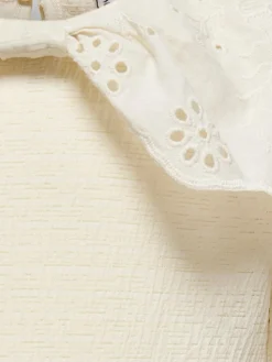 KIDS ONLY Sia Pella langærmet top - BIRCH- Bluser