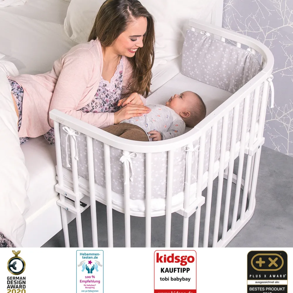 Babybay Side by Side seng, Maxi - Hvid-Børn Side By Side Senge