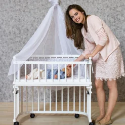 Babybay Side by side seng, original - hvid-Børn Side By Side Senge