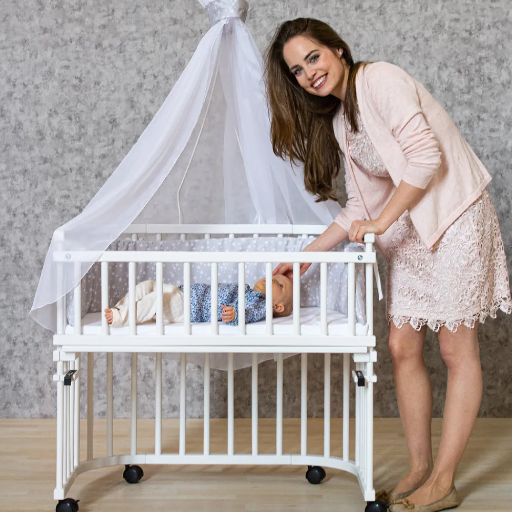 Babybay Side by side seng, original - hvid-Børn Side By Side Senge