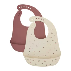 CeLaVi Silicon hagesmæk rose brown (2-pak)- Hagesmække