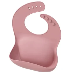 Tiny Republic Silicone hagesmæk, 2-pk, rose+coral- Hagesmække