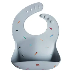 MUSHIE Silicone hagesmæk Retro Cars- Hagesmække