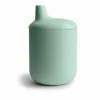 MUSHIE Silicone Sippy Cup Cambridge Blue- Træningskopper Og Flasker|Service