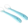 Kidsme Silicone spoon - aquamarine 2-pack- Bestik
