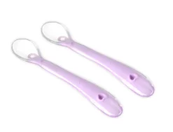 Kidsme Silicone spoon - lavendel 2-pack- Bestik