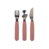 Filibabba Silikone bestiksæt - rose- Bestik