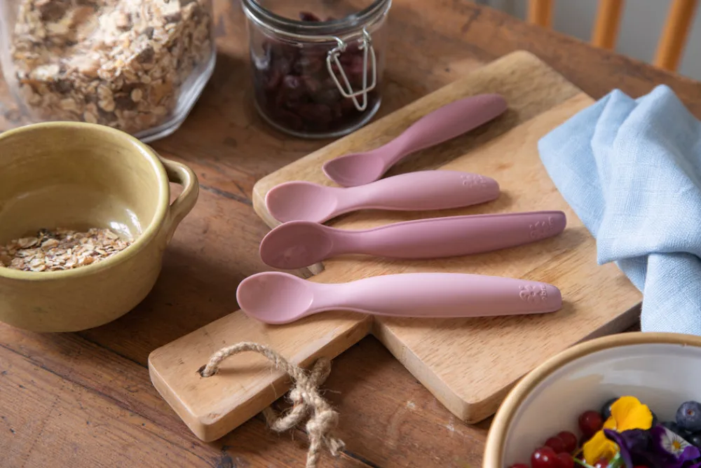 Sebra Silikone skesæt, lang - blossom pink- Bestik