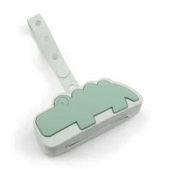 Done By Deer Silikone sutteholder Croco Grøn- Suttesnore Og Suttebokse