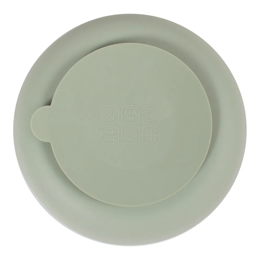 Filibabba Silikone tallerken - green- Service