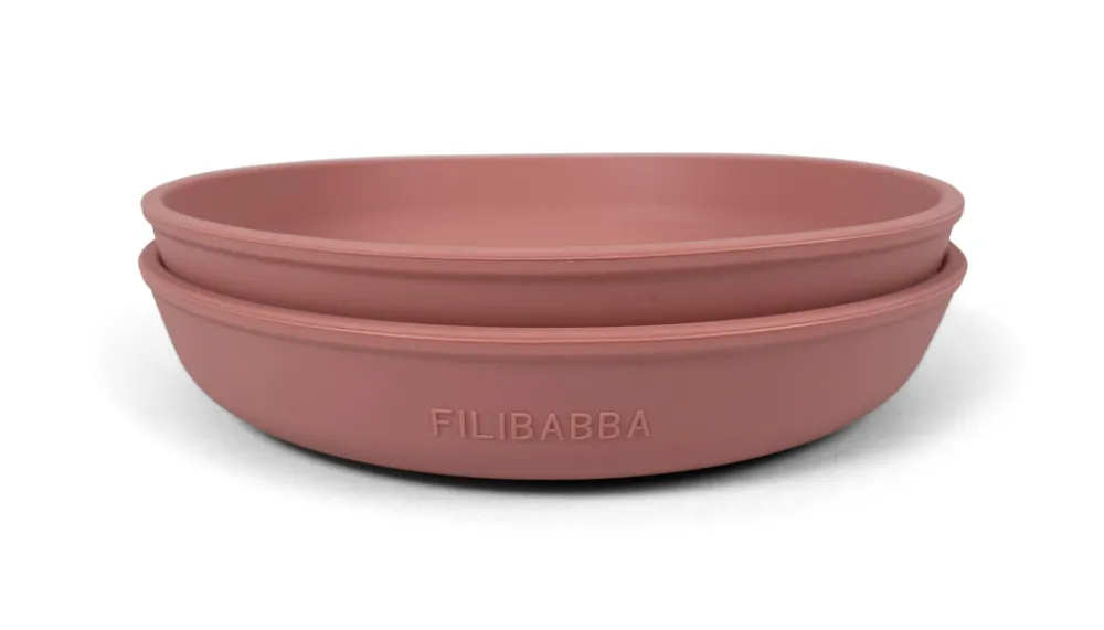 Filibabba Silikone tallerken - rose- Service