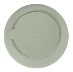 Filibabba Silikone tallerken ruminddelt - green- Service