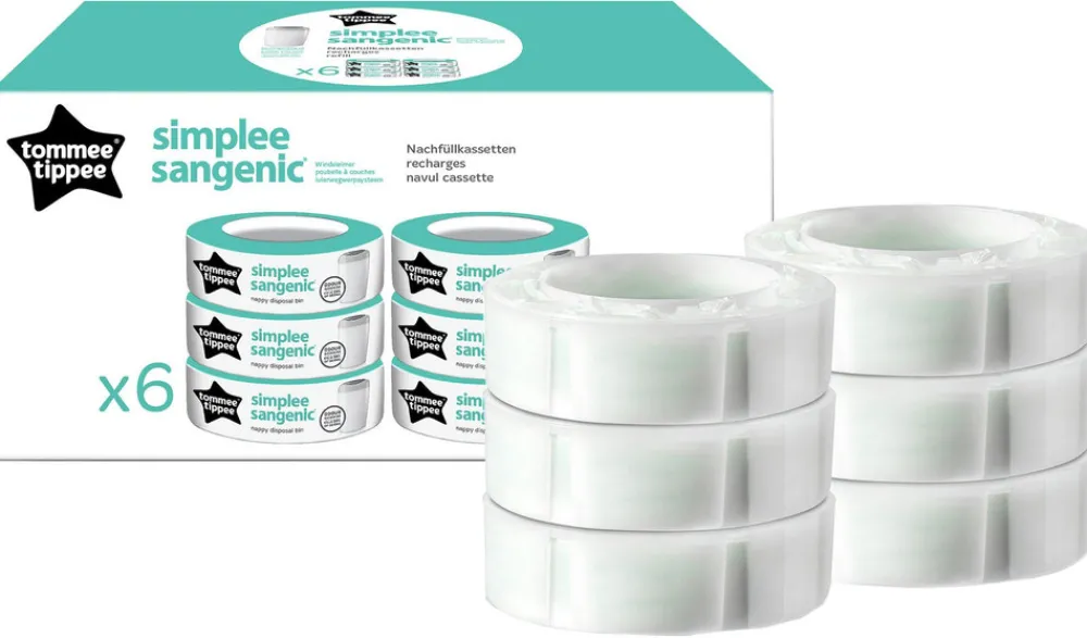 Tommee Tippee Simplee refill, 6-pak- Pusleudstyr Diverse