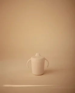 MUSHIE Sippy-Kop I Hård Plast - Ivory- Service
