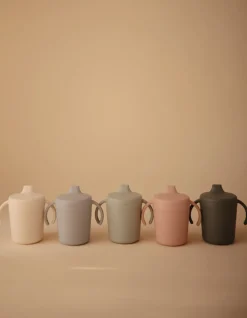 MUSHIE Sippy-Kop I Hård Plast - Sage- Service
