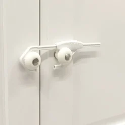 BabyDan Skabslås til dobbeltlåger - 2 Stk.- Sikkerhed I Hjemmet