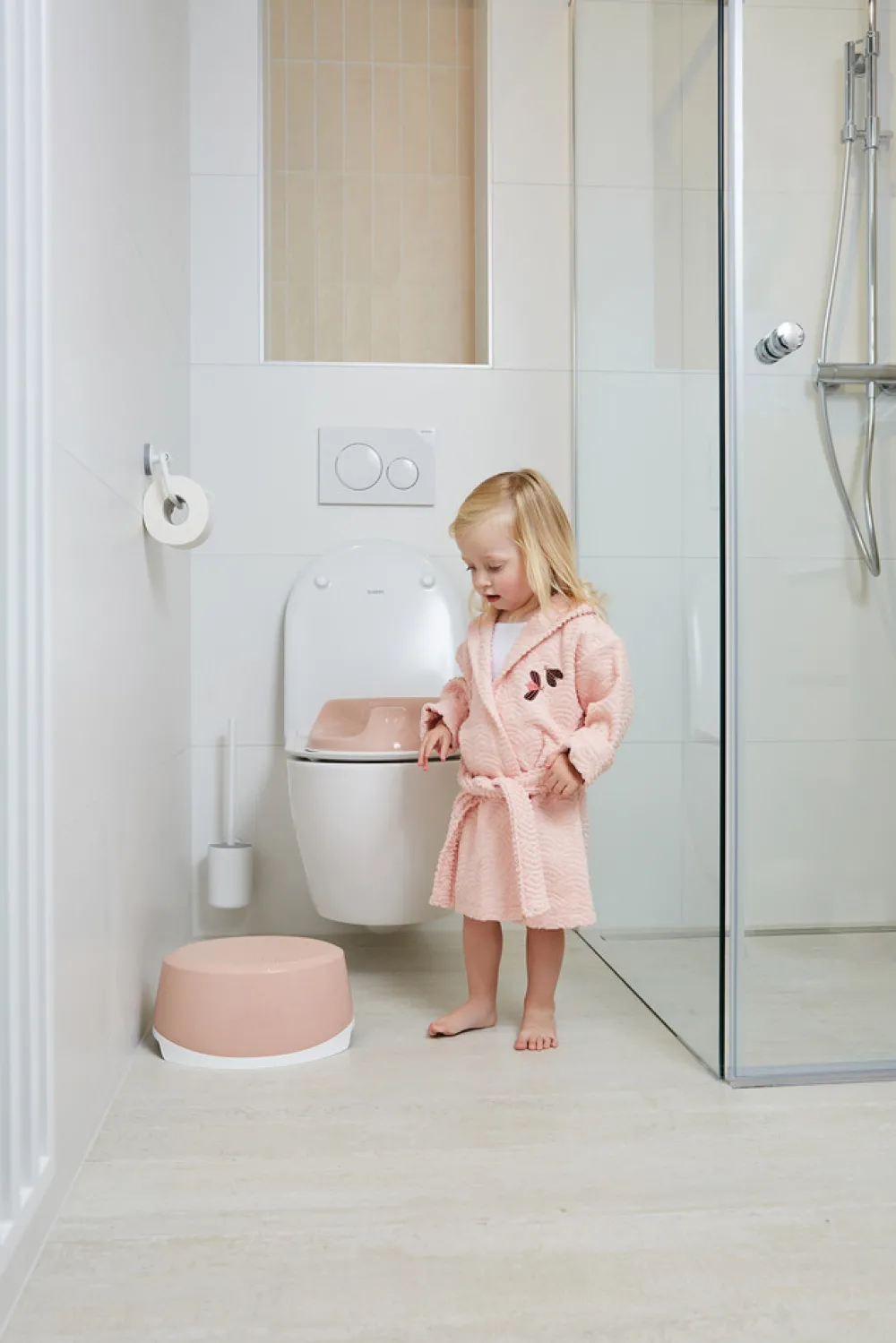 Bébé-Jou Skammel, Pale Pink- Potter, Toiletsæder & Skamler