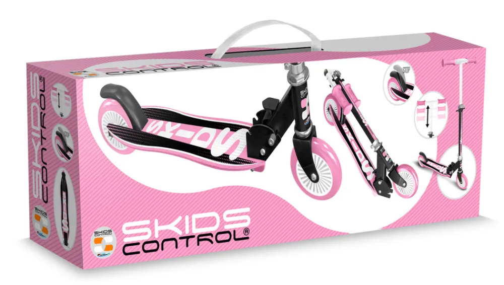 Skids Control Foldbart løbehjul, pink- Løbehjul & Rulleskøjter