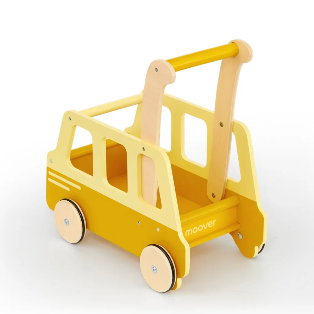 Moover Toys Skolebus skubbevogn gul- Gåvogne & Aktivitetsborde