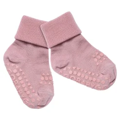 GOBABYGO Skridsikre Strømper - Merino Uld - Rose blush- Skridsikre Strømper|Uldstrømper & Uldstrømpebukser