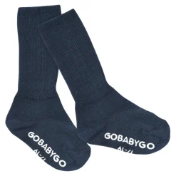 GOBABYGO Skridsikre Strømper Bomuld - Navy blue- Skridsikre Strømper
