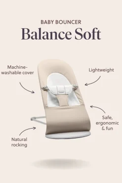 BabyBjörn Skråstol Balance Soft, Sandgrå-Børn Skråstole