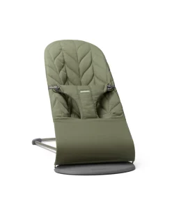 BabyBjörn Skråstol Bliss Vævet, blomsterbladsquilt,mørkegrøn-Børn Skråstole