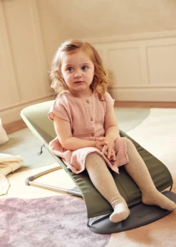 BabyBjörn Skråstol Bliss Vævet, blomsterbladsquilt,mørkegrøn-Børn Skråstole