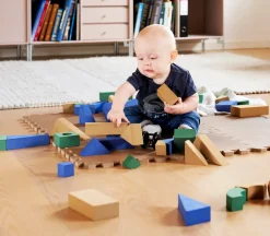 BeKids Skumlegegulv , Cappuccino 9 stk- Legegulve & -Tæpper