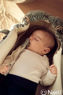 Najell SleepCarrier Waterproof Bedding - Linen Beige- Madrasser & Lagner Til Barnevogne