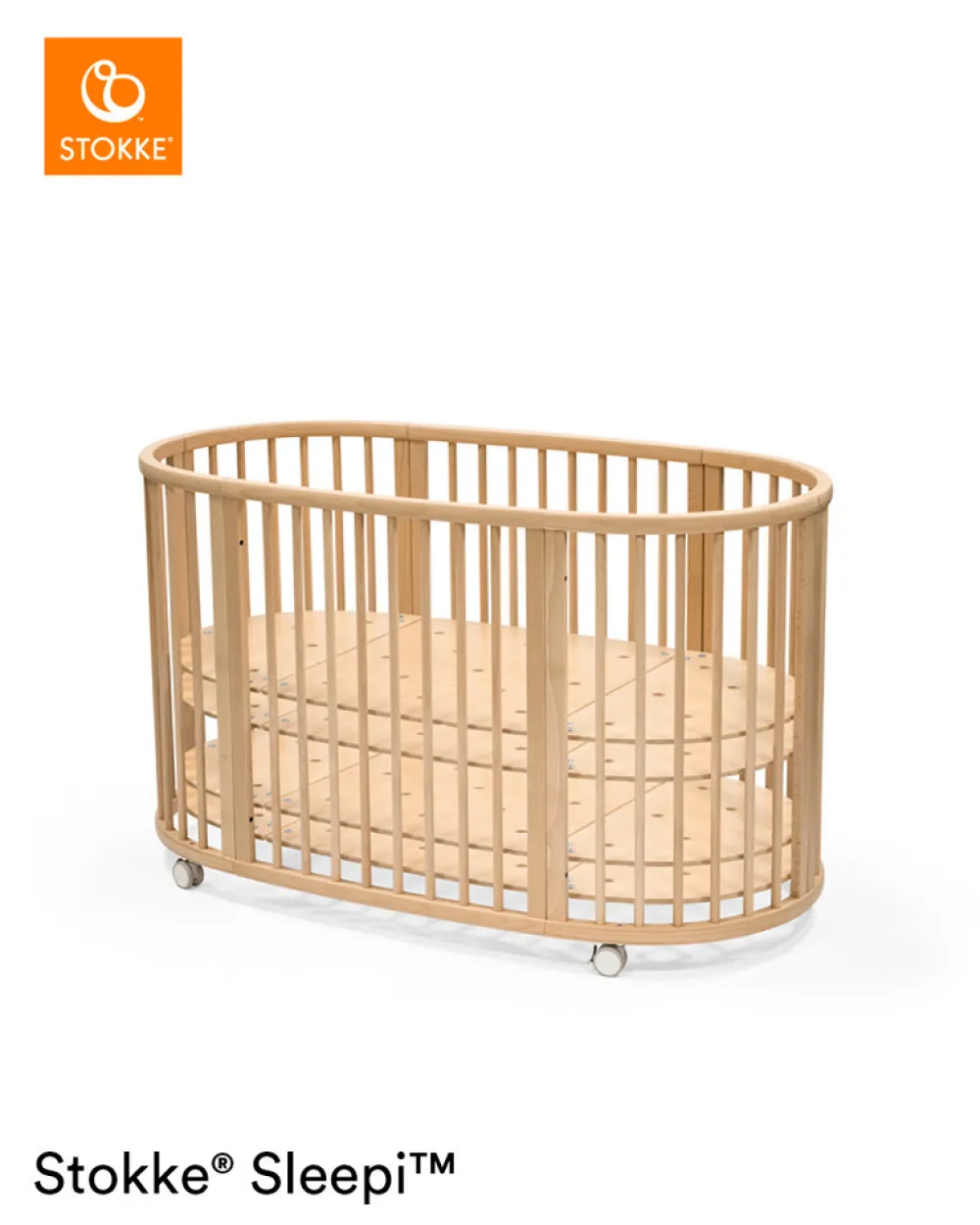 Stokke® Sleepi V3 Seng - natur-Børn Tremmesenge