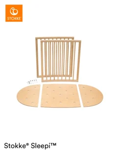 Stokke® Sleepi V3 Seng ombygningssæt - natur-Børn Tremmesenge