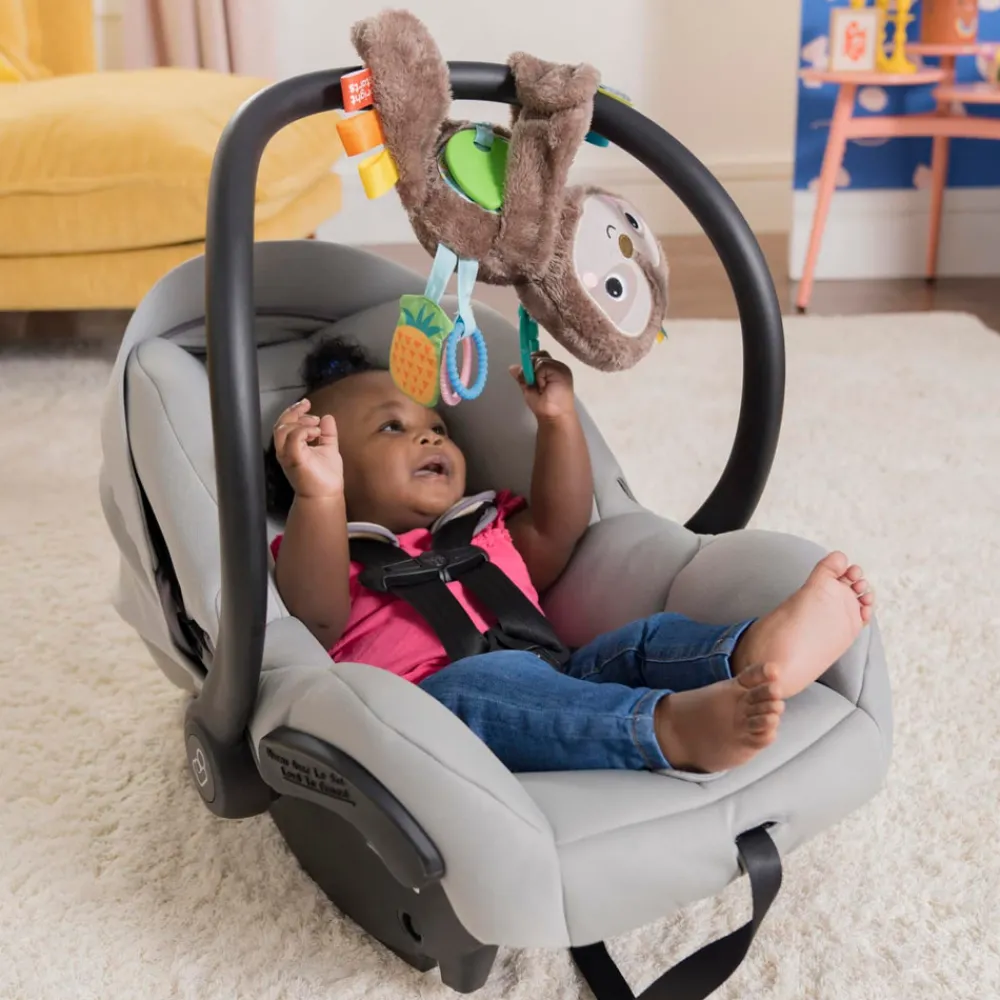 Bright Starts Slingin’ Sloth Travel Buddy Aktivitets-dovendyr- Legetøj Til Barnevogne & Autostole