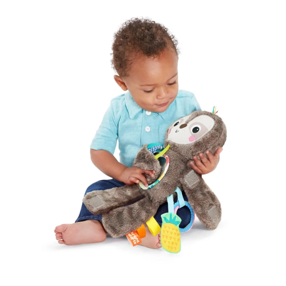 Bright Starts Slingin’ Sloth Travel Buddy Aktivitets-dovendyr- Legetøj Til Barnevogne & Autostole