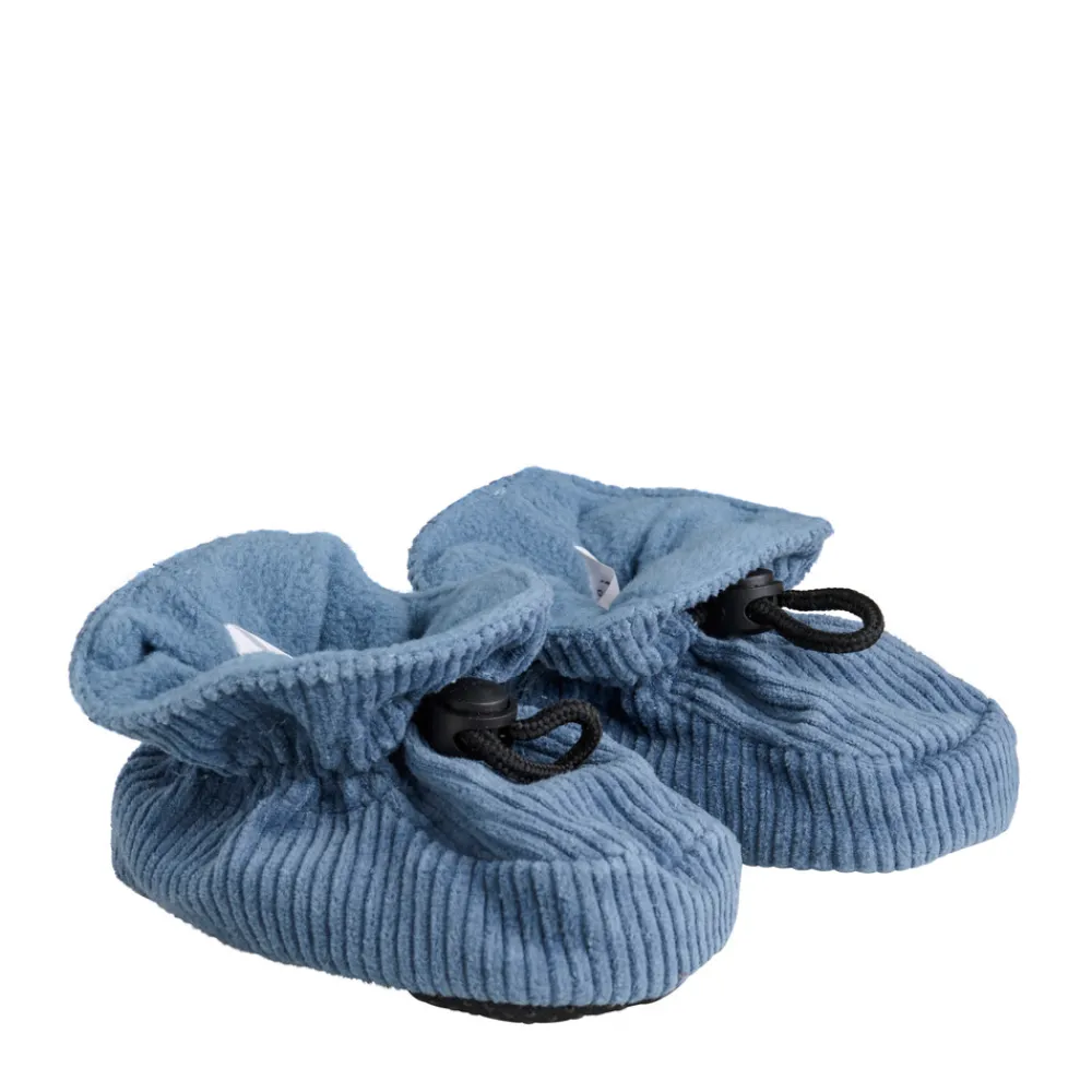 BeKids Slippers corduroy - China Blue- Futter
