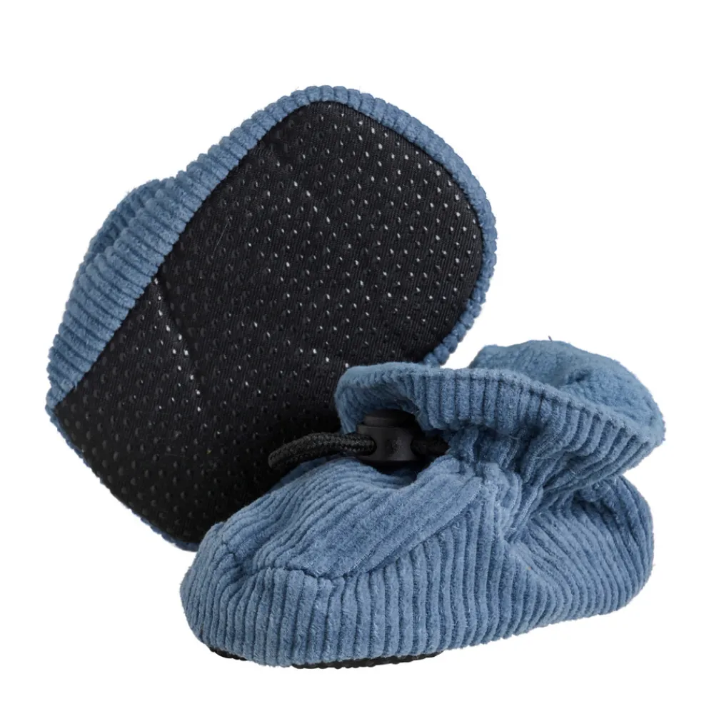 BeKids Slippers corduroy - China Blue- Futter