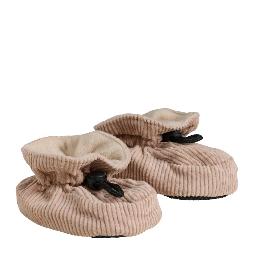 BeKids Slippers corduroy - Irish Cream- Futter