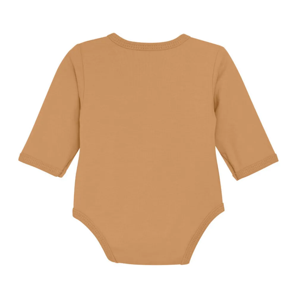 Fixoni Slå-om Body Langærmet - Doe- Bodystocking M. Skrålukning|Præmatur Tøj