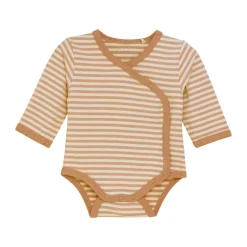 Fixoni Slå-om Body Langærmet - Doe- Præmatur Tøj|Bodystocking M. Skrålukning