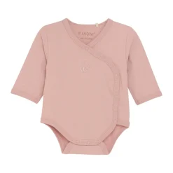 Fixoni Slå-om Body Langærmet - Pale Mauve- Bodystocking M. Skrålukning|Præmatur Tøj