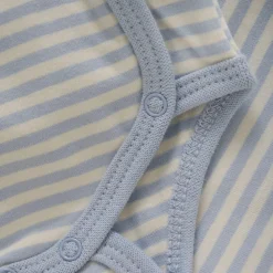 Fixoni Slå-om Body Langærmet - Zen Blue- Bodystocking M. Skrålukning|Præmatur Tøj