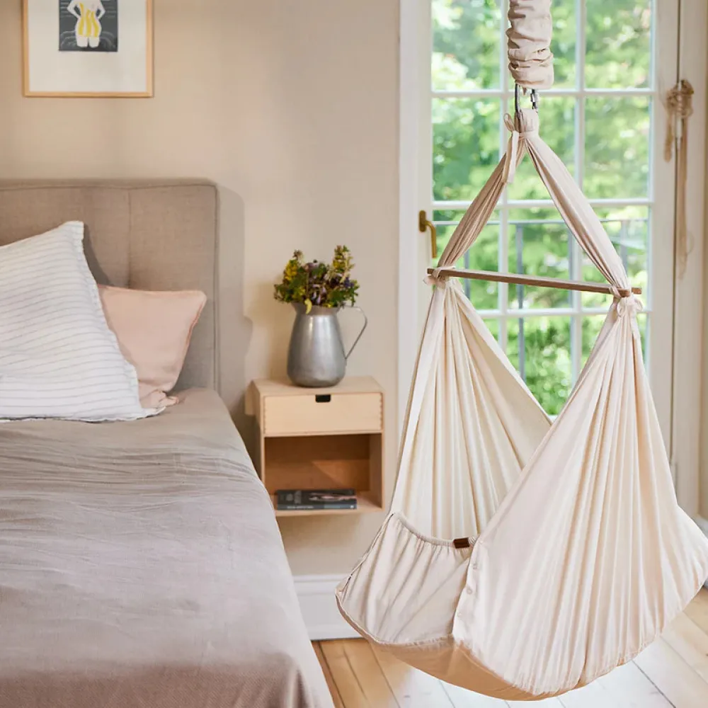 MEMBANTU Slyngevugge - Basic, Natur-Børn Slyngevugger