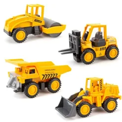 Magni Små arbejdsbiler 4. ass. med pull back- Traktorer & Fly