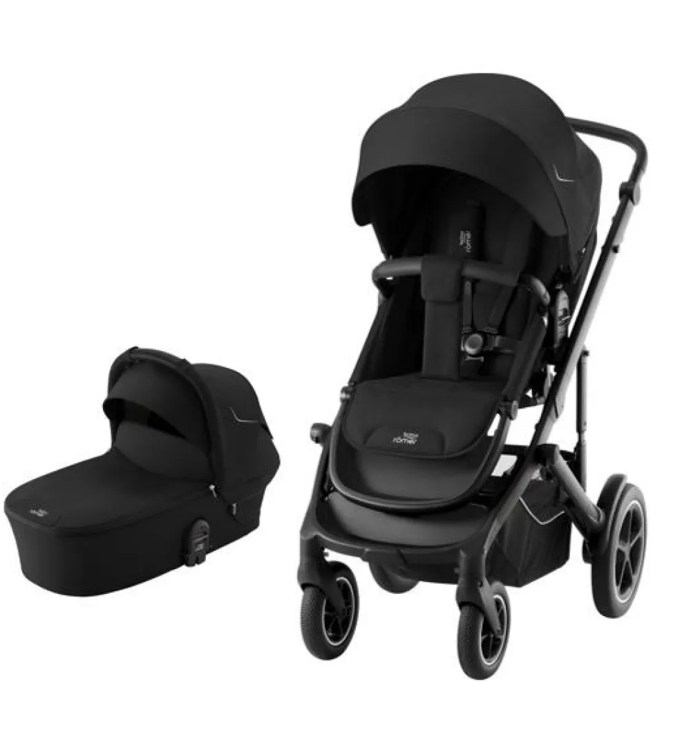 Britax Römer SMILE 5Z inkl. liggedel - space black- Kombivogne Med Ergonomiske Sæder