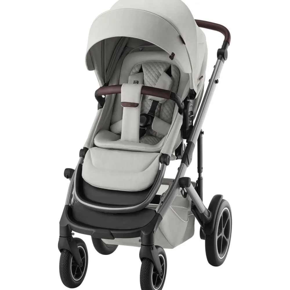 Britax Römer Smile 5Z Lux - Linen Grey- Klapvogne Med Flade Sæder