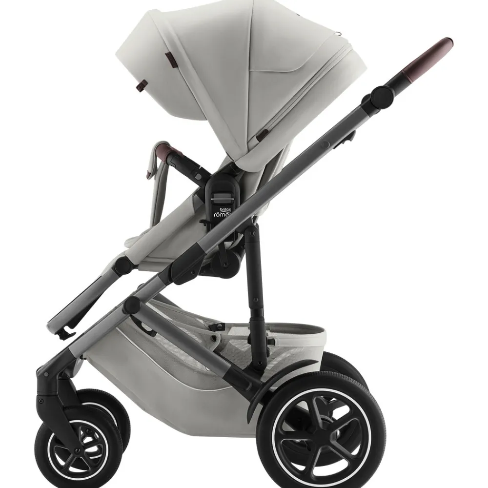 Britax Römer Smile 5Z Lux - Linen Grey- Klapvogne Med Flade Sæder